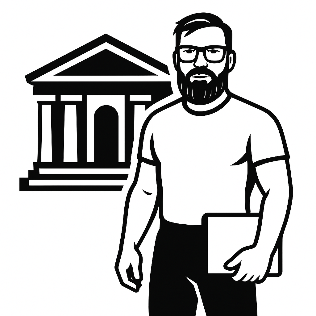 Der Sachverständige vor dem Gerichtsgebäude 