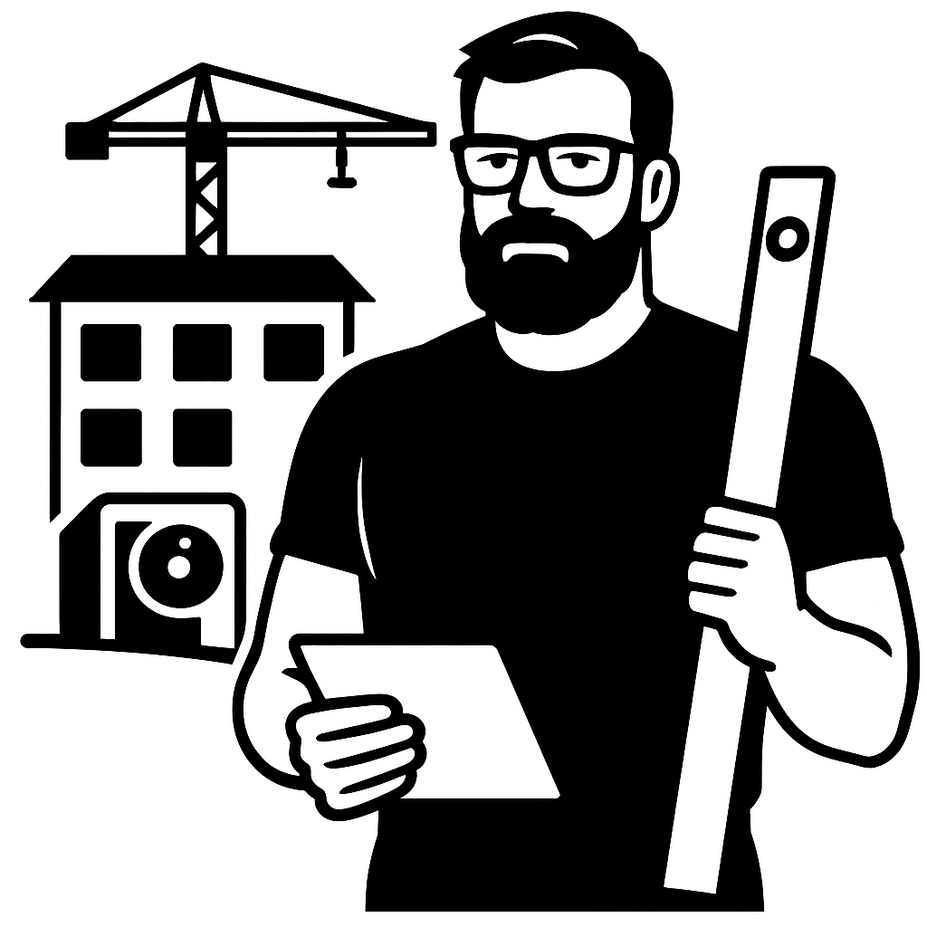 Der Sachverständge auf der Baustelle