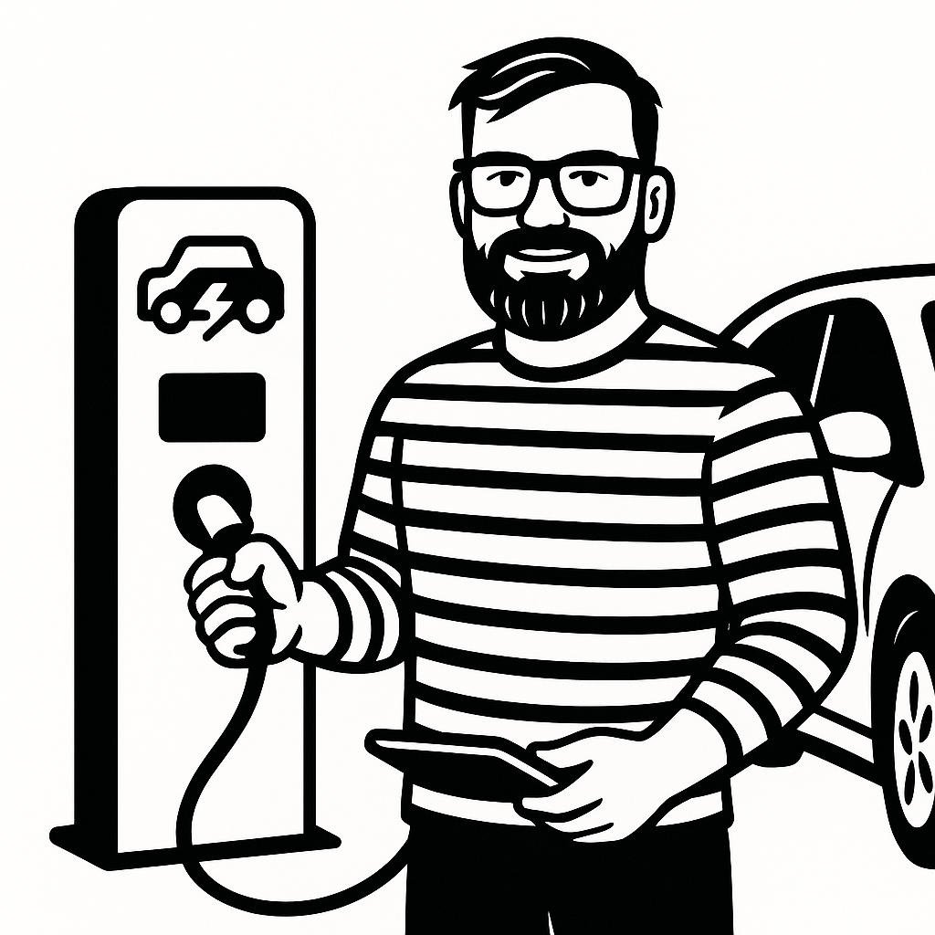 Elektromobilität im Alltag - Ferdinand Schurz an der Ladesäule