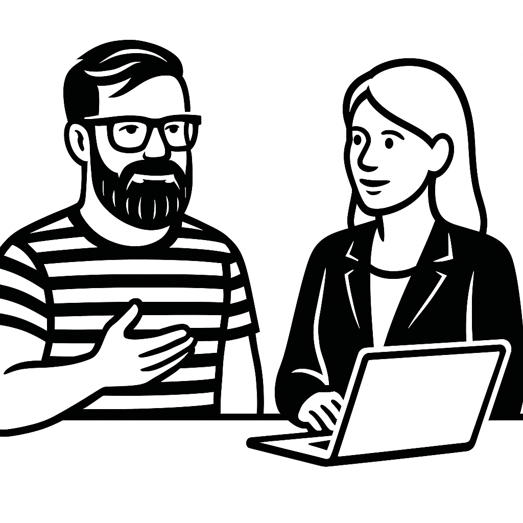 Besprechung im Büro